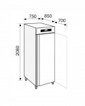 Armadio frigorifero Stagionatore 700 INOX Carni e Formaggi - STG ALL 700 INOX CF LCD - Refrigerazione - Everlasting